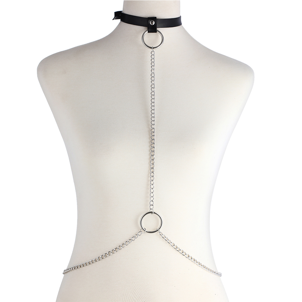 Body Jewelry Harness - Seksi Vücut Zinciri Harness Goth Zincirleri