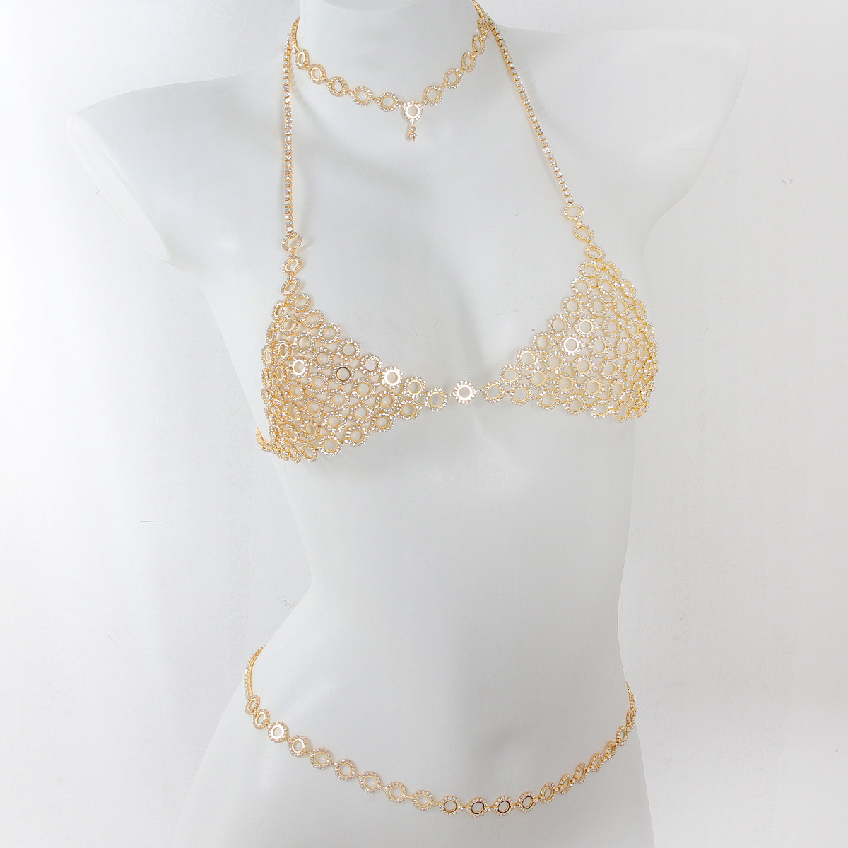 Body Jewelry Lot - Moda dairesel ekleme ışık lüks stil
