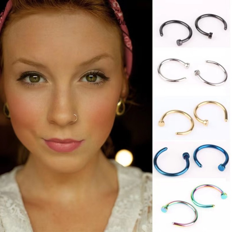 Body Jewelry Lot - 6 adet/grup Punk Takı Sahte Burun