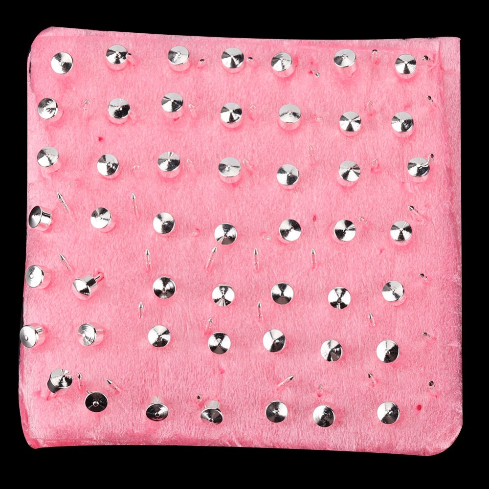 Body Jewelry Materials - 98 adet Profesyonel Gümüş Renk Metal