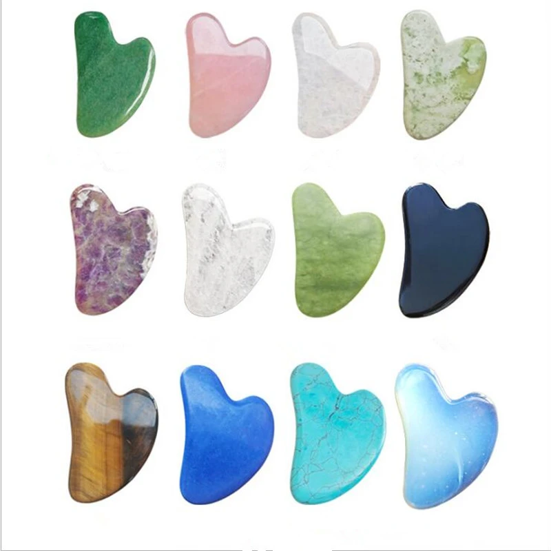 Body Jewelry Materials - Doğal Yeşil Jades Rulo Yüz Masajı