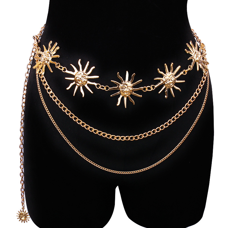 Body Jewelry Waist Chains - Tıknaz Çok Katmanlı Punk Gotik Ay