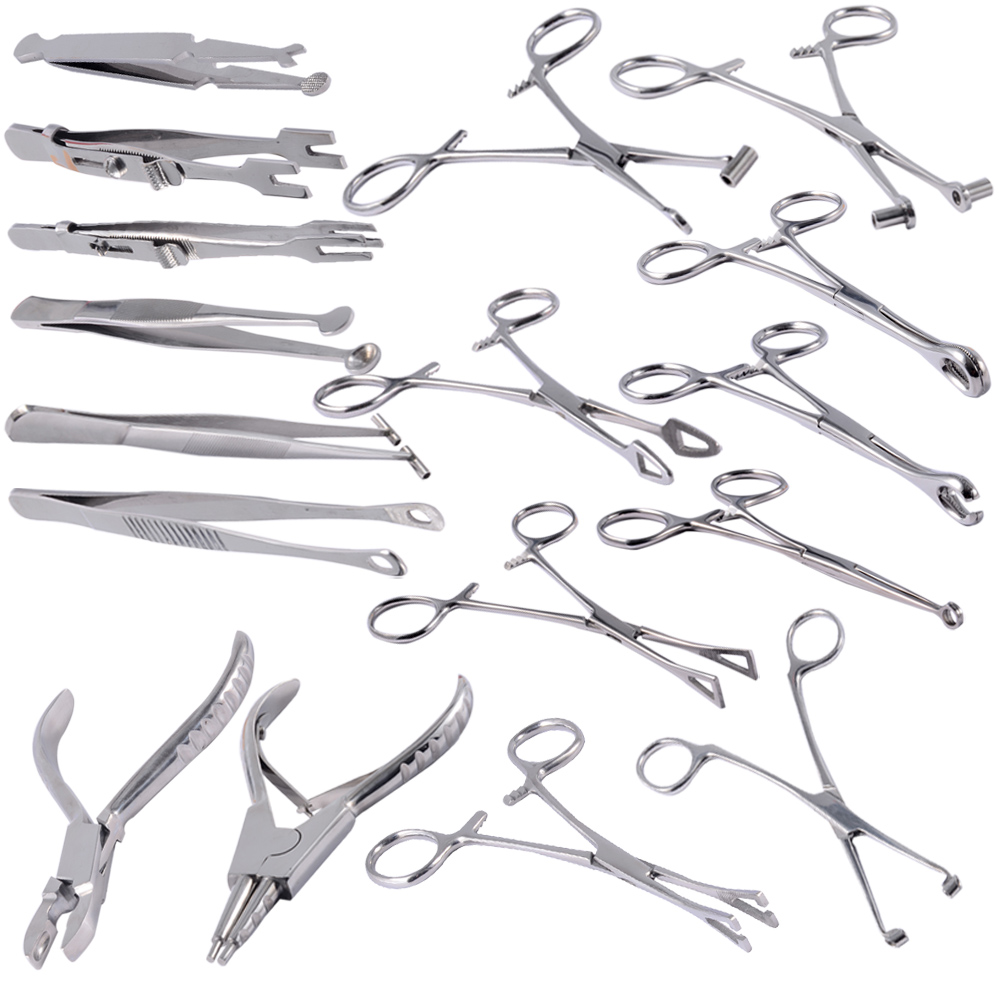 Body Jewelry Ring Opening Pliers - 1 adet profesyonel cerrahi çelik delinme
