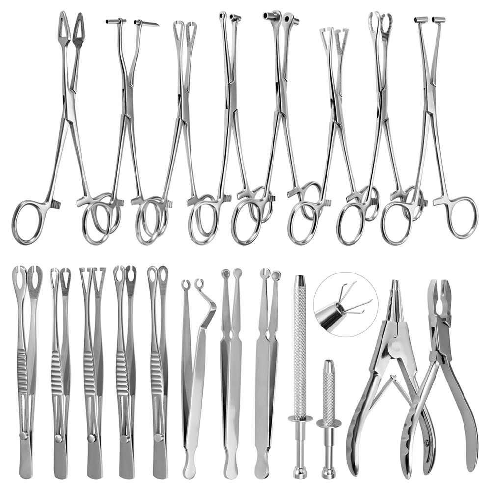 Body Jewelry Ring Opening Pliers - Cerrahi çelik pense vücut piercing aracı