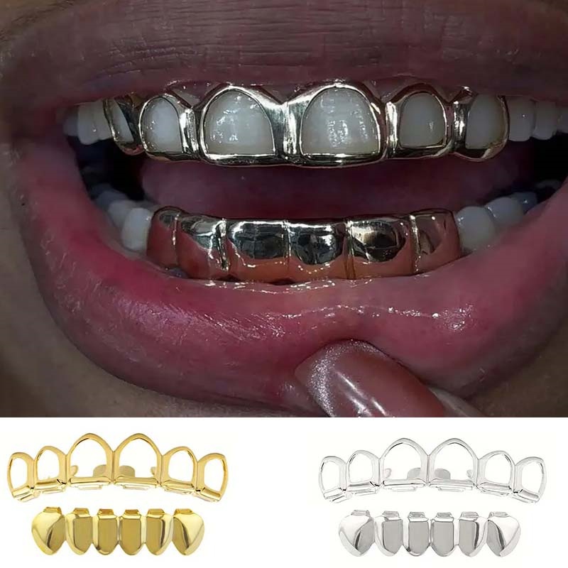 Body Jewelry Lot - Modaya Uygun Altı Dişli Oymalı/Pürüzsüz Alt