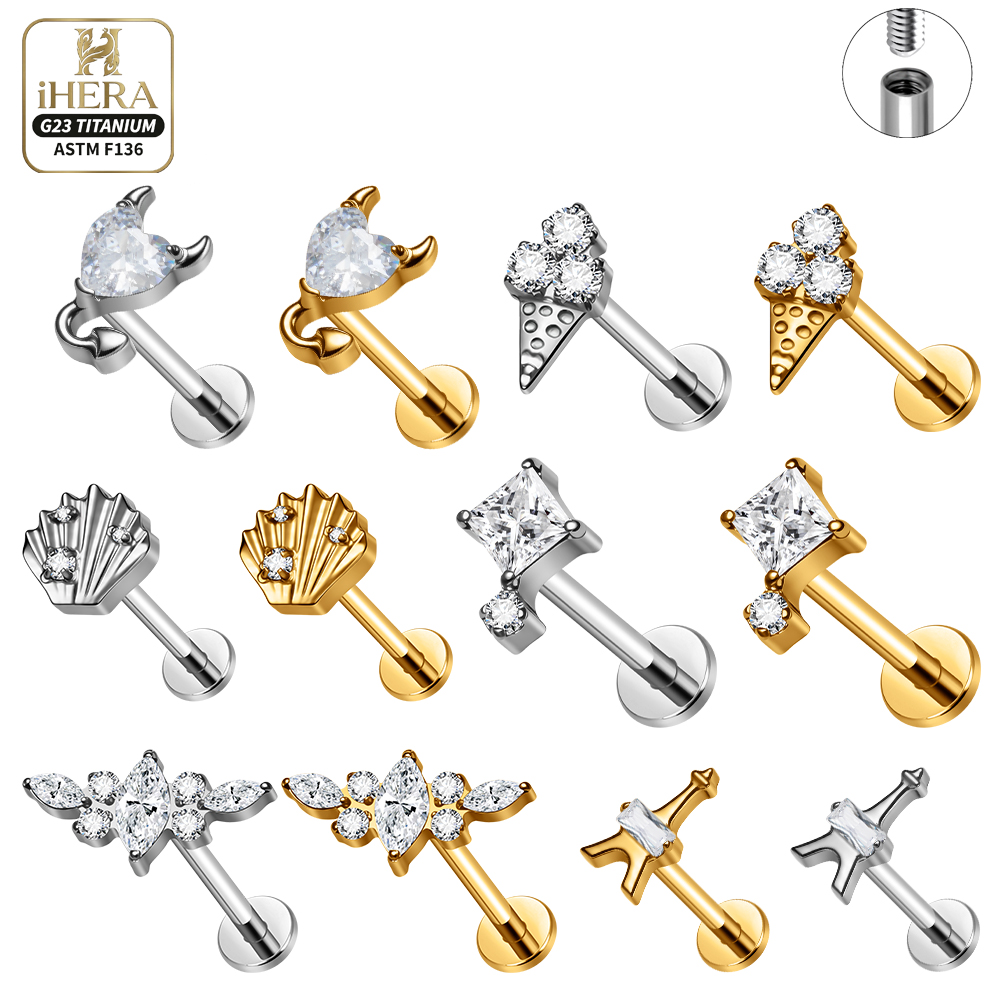 F136 Titanyum Piercing Çivisi  - Body Jewelry Vertical Labret incelemesi ve fiyatı