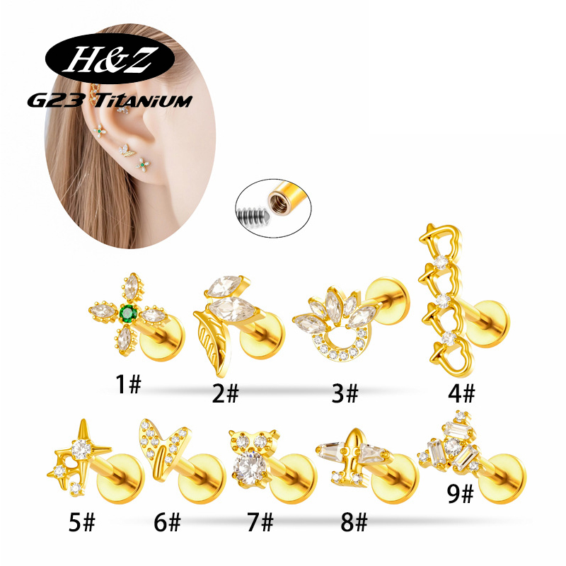 1 adet G23 titanyum16G çiçek C - Body Jewelry Implant Grade Titanium incelemesi ve fiyatı