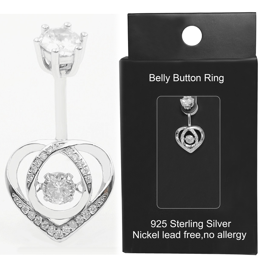 Göbek göbek piercingi 925 Ayar - Body Jewelry Materials incelemesi ve fiyatı
