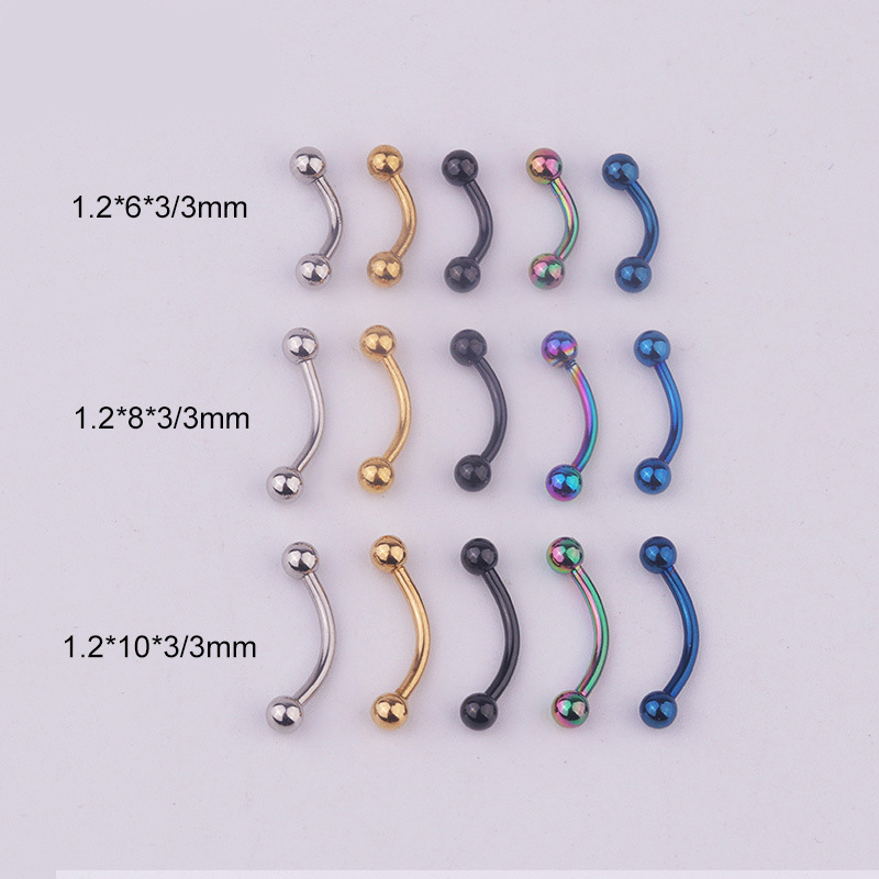 5 adet/grup 16G 316L Paslanmaz - Body Jewelry Lot incelemesi ve fiyatı