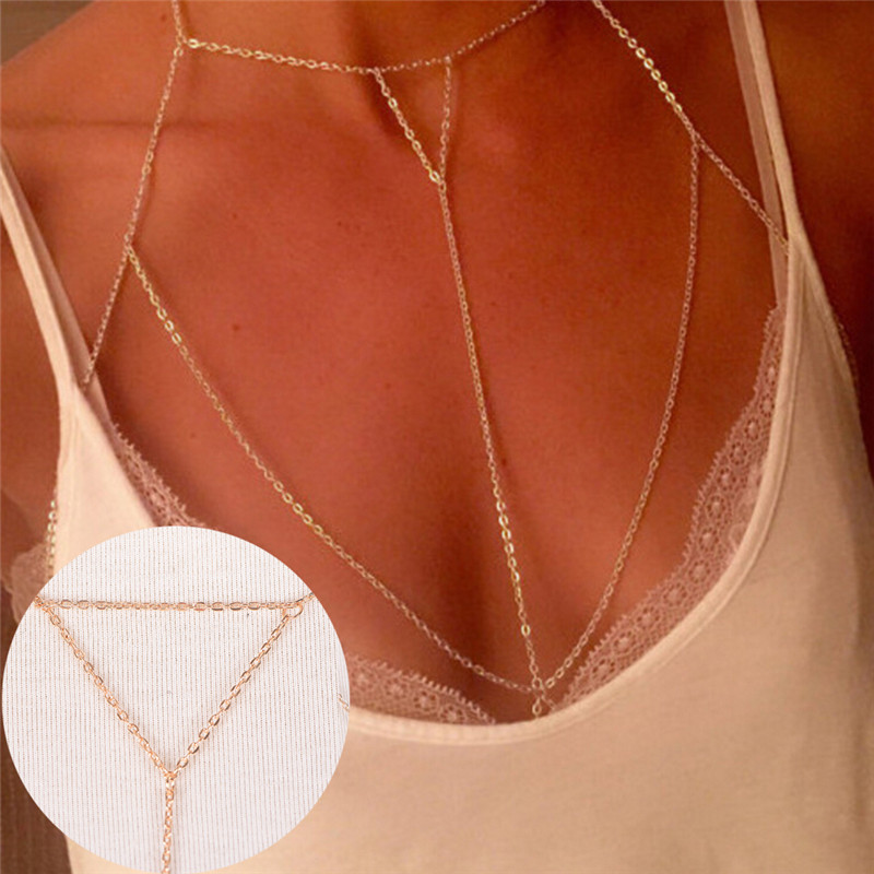 Altın gümüş moda Link zinciri  - Body Jewelry Harness incelemesi ve fiyatı