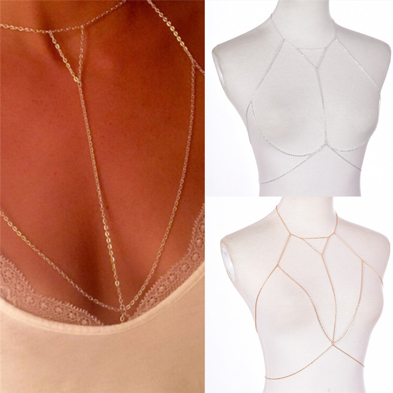 Altın gümüş moda Link zinciri  - Body Jewelry Harness incelemesi ve fiyatı