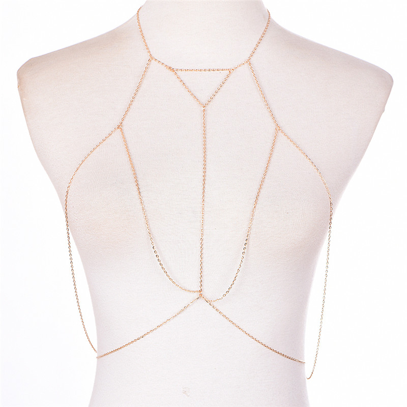 Altın gümüş moda Link zinciri  - Body Jewelry Harness incelemesi ve fiyatı