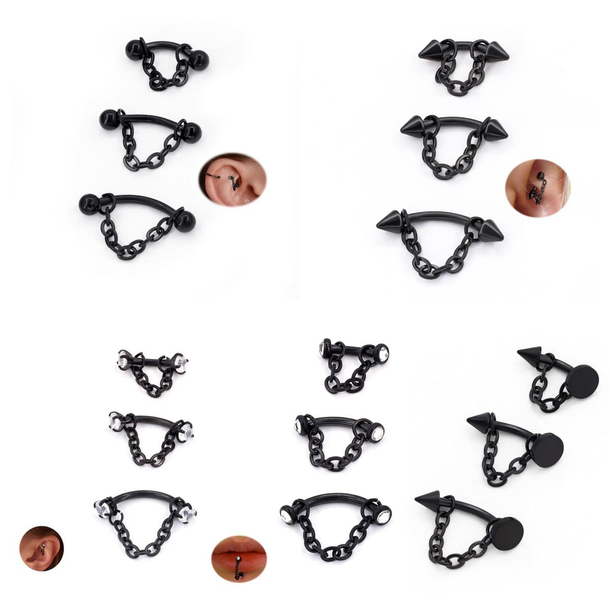 3 adet Paslanmaz Çelik 16G Zin - Body Jewelry Vertical Labret incelemesi ve fiyatı