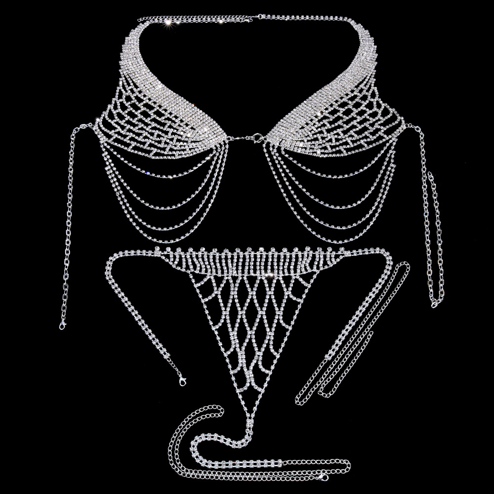 Stonefans püskül iç çamaşırı t - Body Jewelry Harness incelemesi ve fiyatı