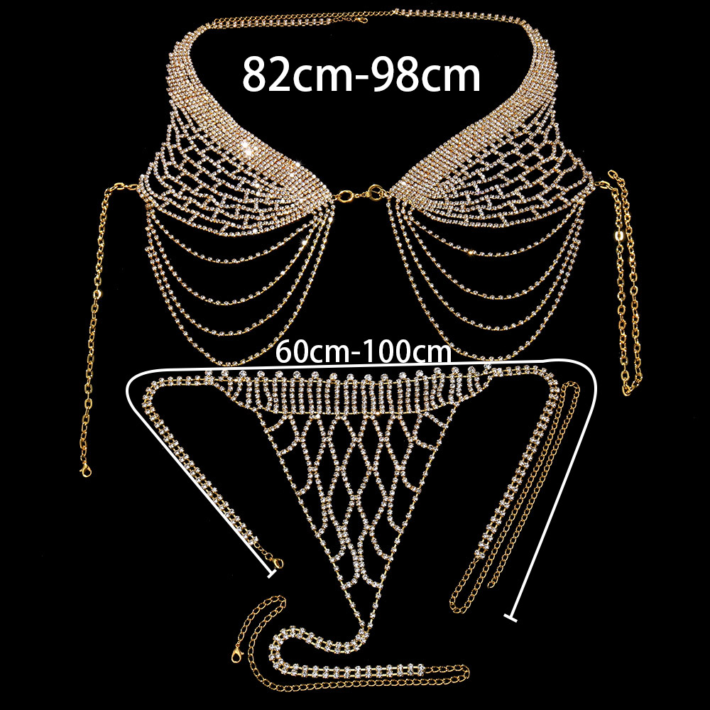Stonefans püskül iç çamaşırı t - Body Jewelry Harness incelemesi ve fiyatı