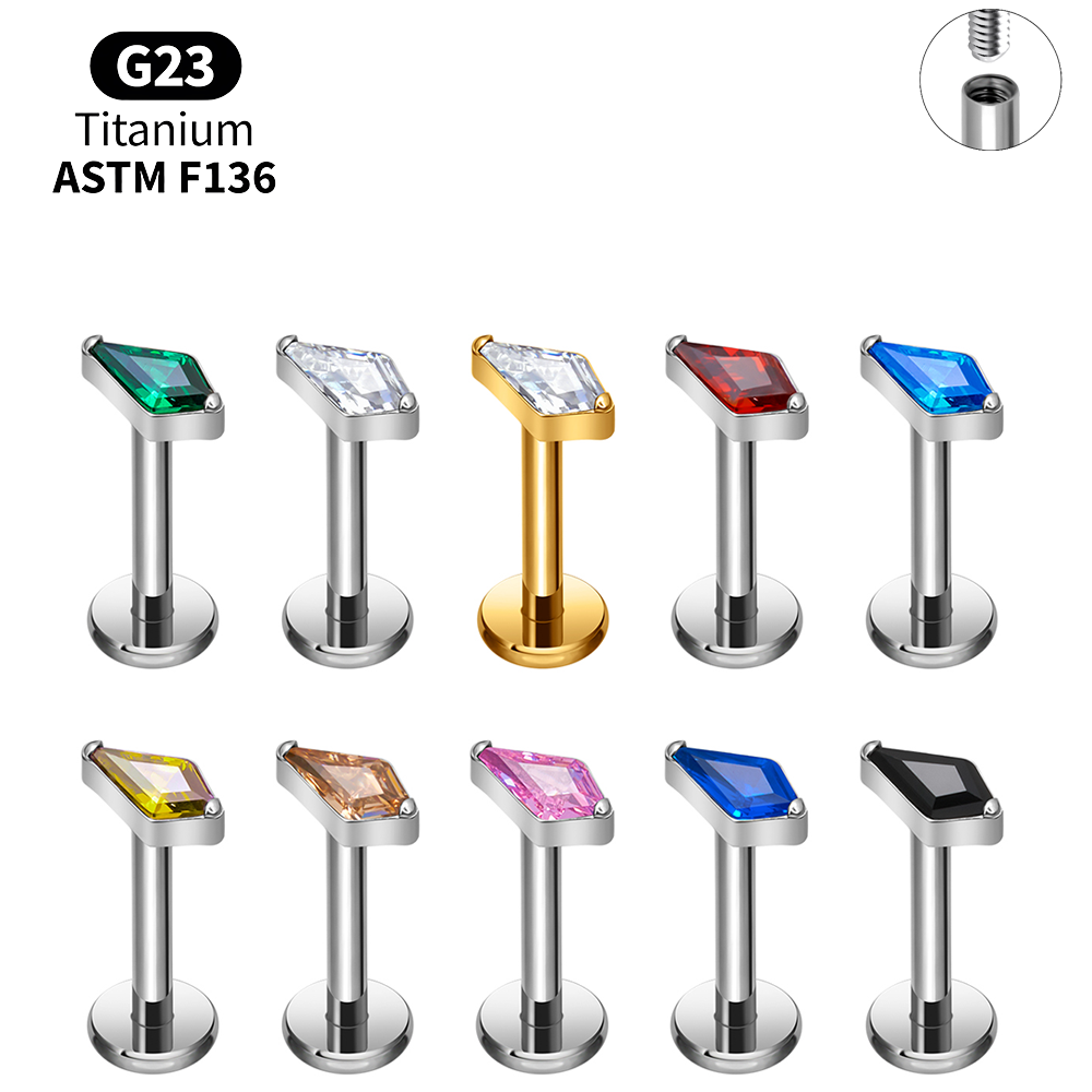 Titanyum Uçurtma Şeklinde CZ İ - Body Jewelry Vertical Labret incelemesi ve fiyatı