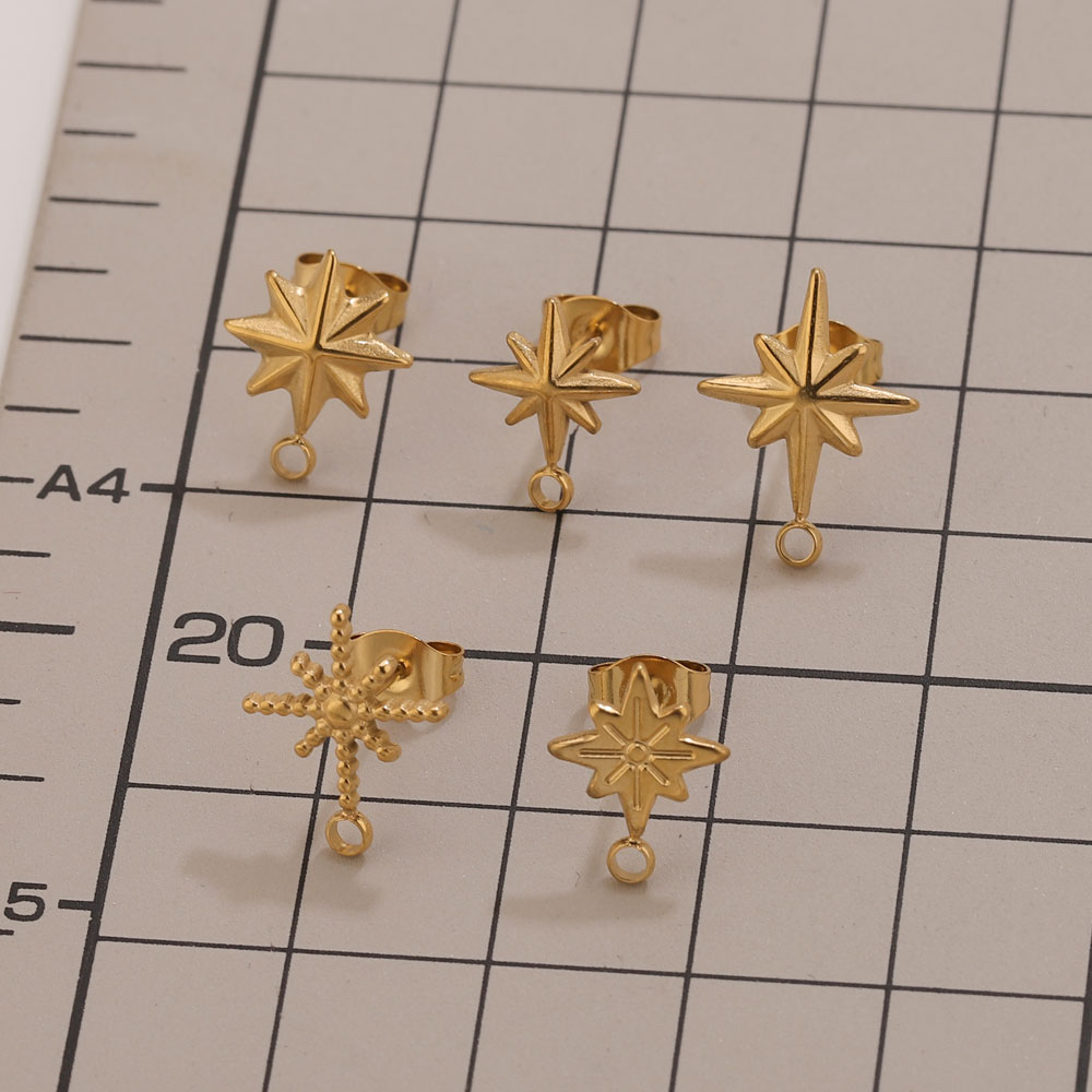6 adet Paslanmaz Çelik Yıldız  - Body Jewelry Lot incelemesi ve fiyatı