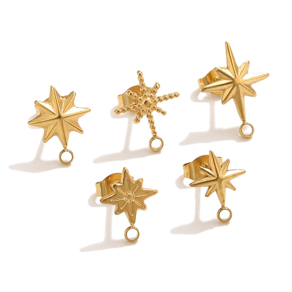 6 adet Paslanmaz Çelik Yıldız  - Body Jewelry Lot incelemesi ve fiyatı