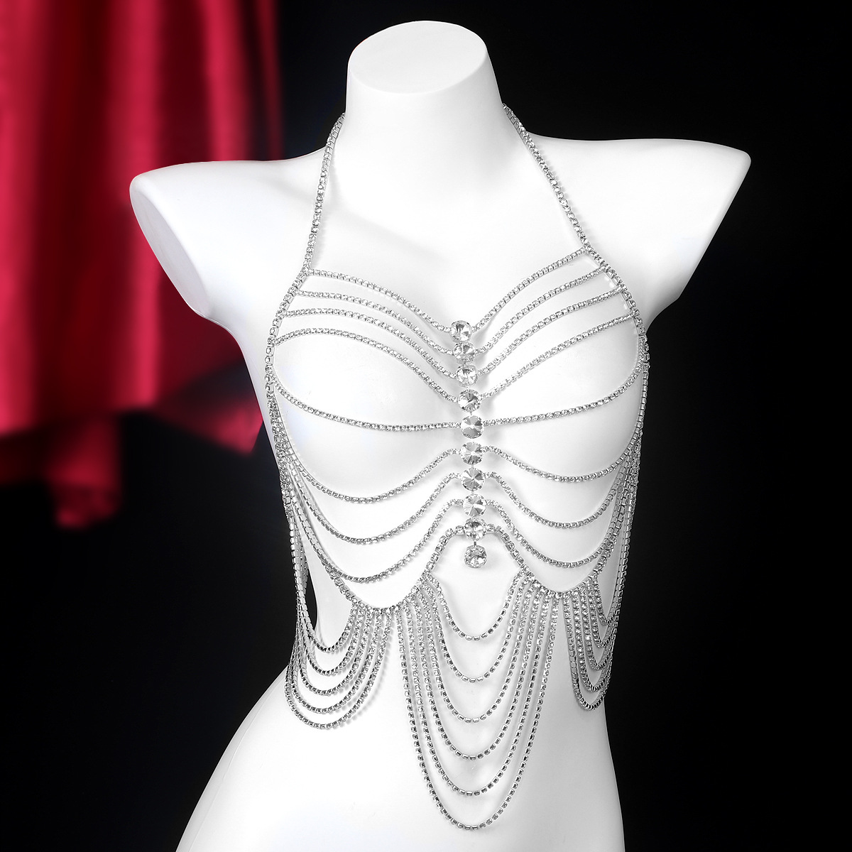 Lüks şerit püsküller Retro tar - Body Jewelry Harness incelemesi ve fiyatı