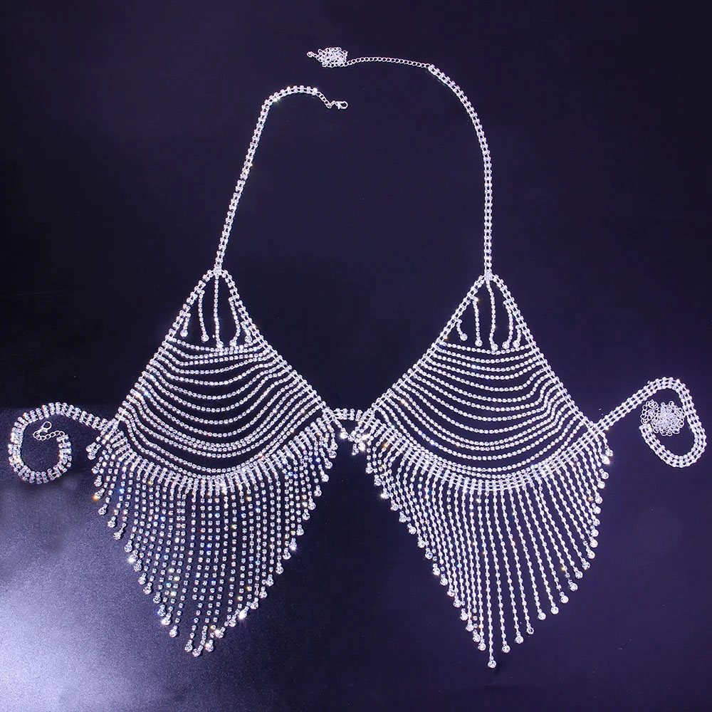 Bling Rhinestone Püskül Vücut  - Body Jewelry Harness incelemesi ve fiyatı