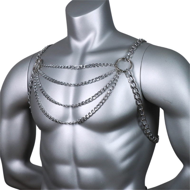 Erkek Seksi Metal Gövde Göğüs  - Body Jewelry Harness incelemesi ve fiyatı