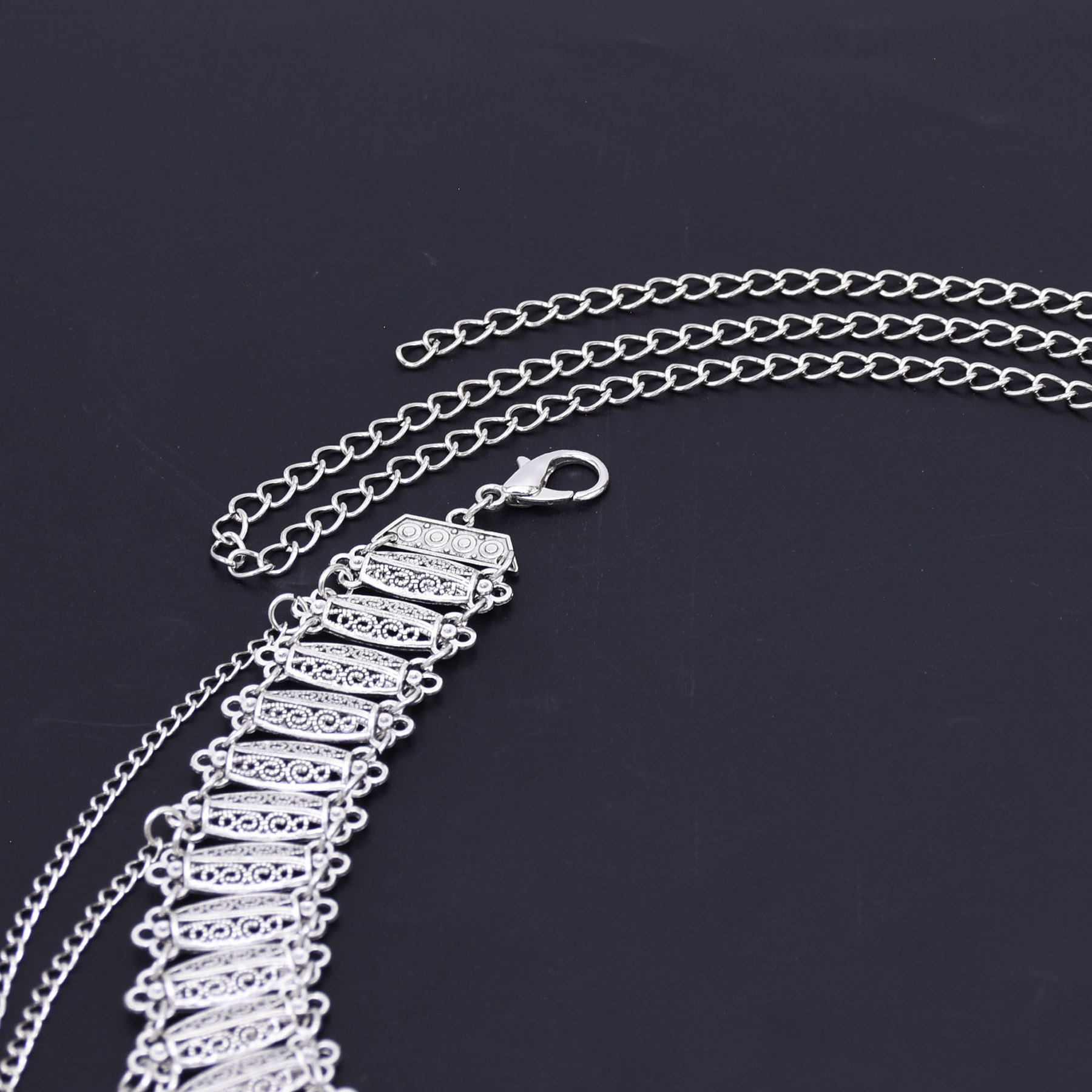 Niş Retro Tasarım Gümüş Oymalı - Body Jewelry Waist Chains incelemesi ve fiyatı