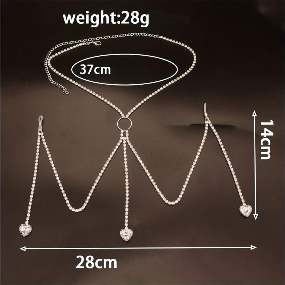 Zarif moda Shining Rhinestone  - Body Jewelry Harness incelemesi ve fiyatı