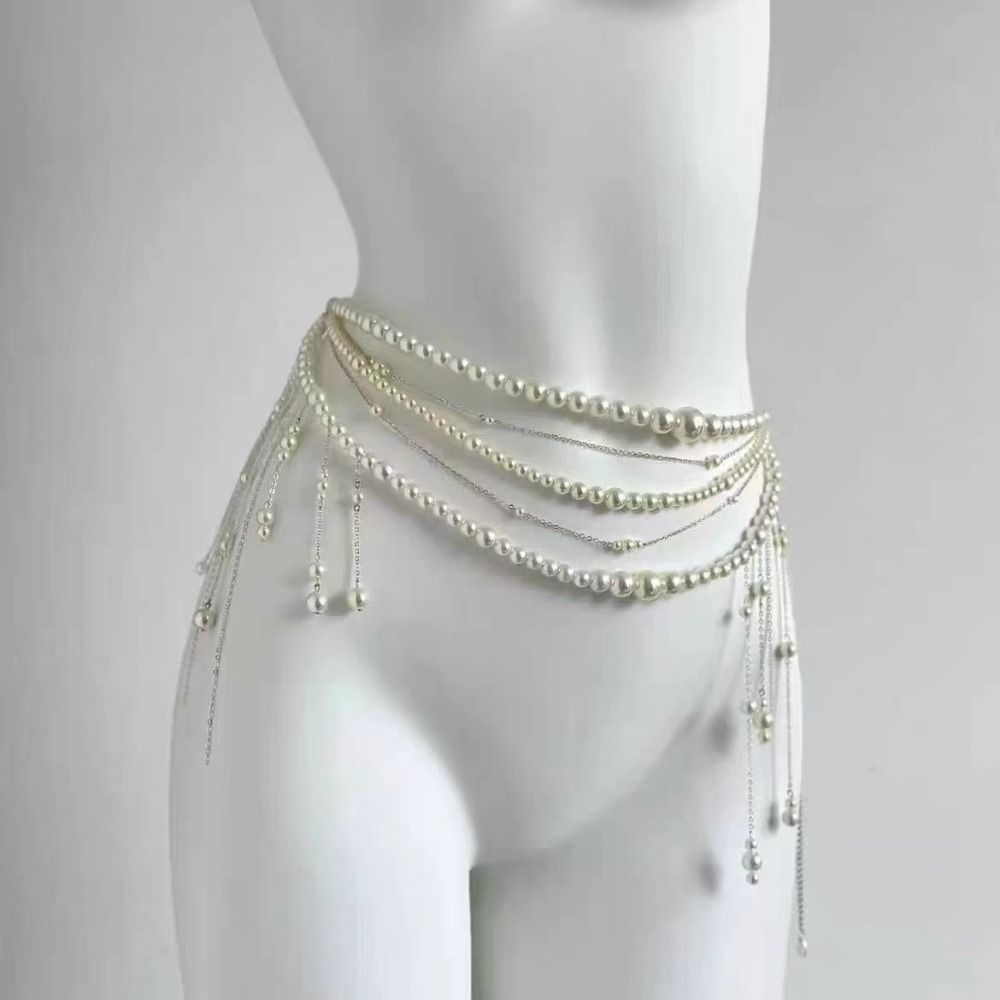 Moda Zarif İnci Bel Zincirleri - Body Jewelry Waist Chains incelemesi ve fiyatı
