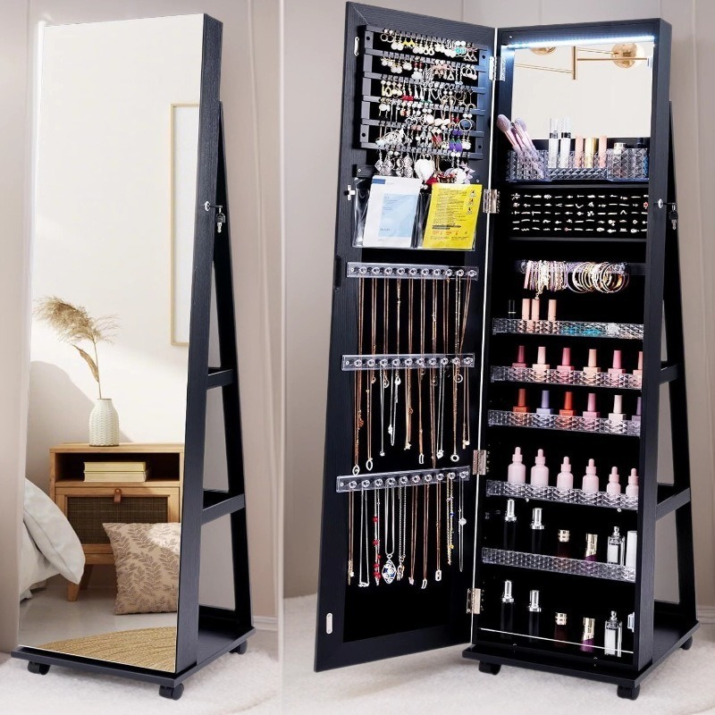 Masif ahşap döner ayaklı tam b - Body Jewelry Storage incelemesi ve fiyatı