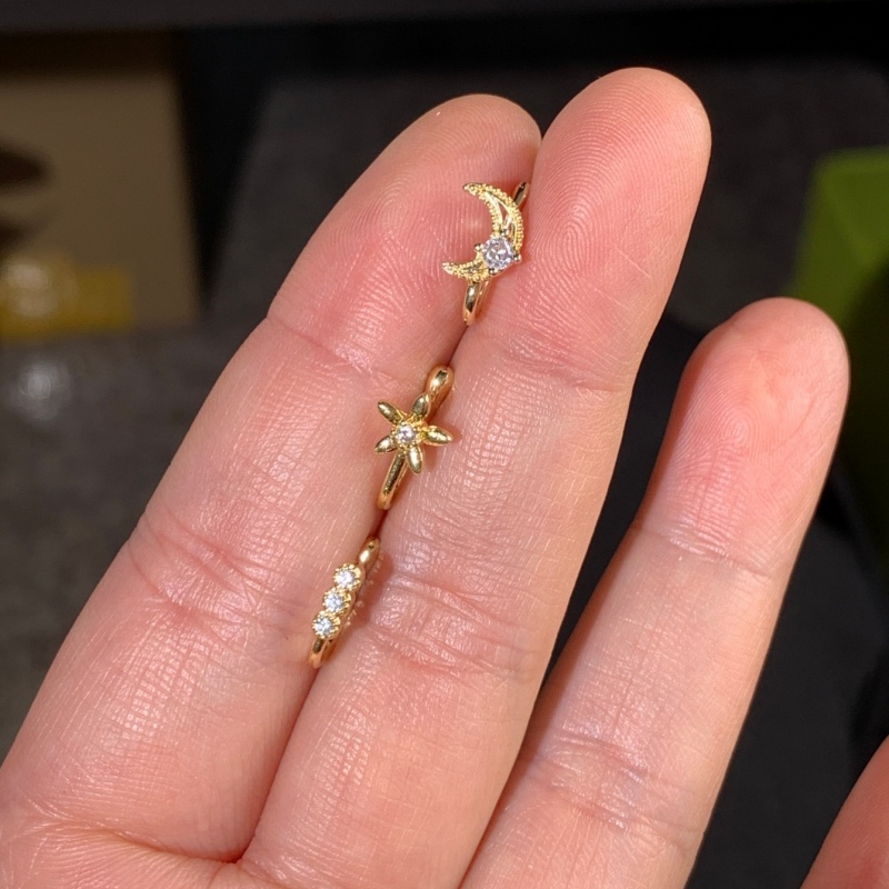 3 parçalı retro hafif lüks bur - Body Jewelry Lot incelemesi ve fiyatı