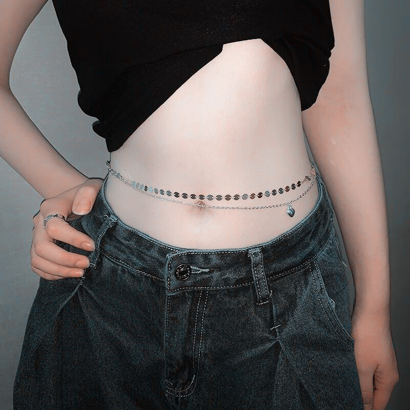 Moda basit çift katmanlı boncu - Body Jewelry Waist Chains incelemesi ve fiyatı