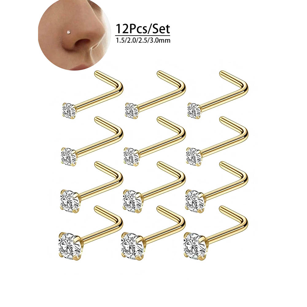 12 Parça Tam Set 316L Hipoaler - Body Jewelry Lot incelemesi ve fiyatı