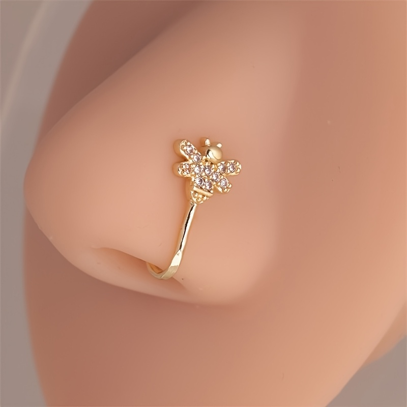 1 adet sevimli küçük arı zirko - Body Jewelry Materials incelemesi ve fiyatı